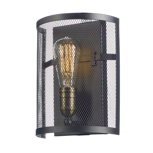 Palladium Black/Natural Aged Brass 1 Light Wall Sconce -