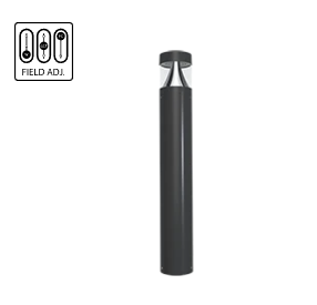 B17  -  LED Bollard 120/277V  Power sel 24/19/14W Color Sel 