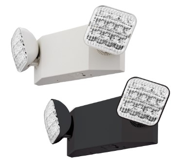 Square heads white housing  emergency light