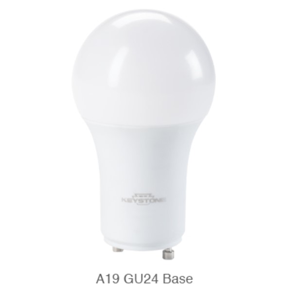 KT-LED9.5A19-O-827-GU24 60W Equiv., 9.5W, 800 Lumen,