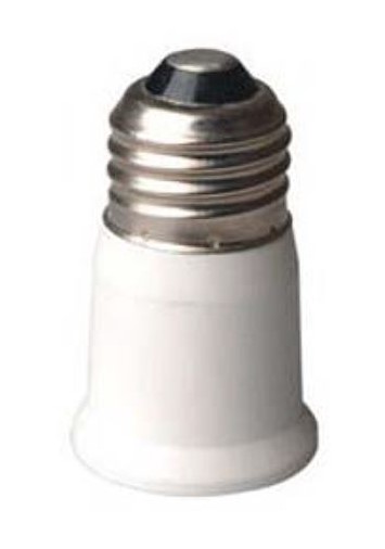 E26 medium base lamp extender extends lamp 1 3/8 inches  