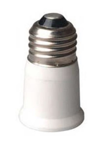 E26 medium base lamp extender
extends lamp 1 3/8 inches  