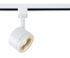 TH403
LED Round Track Head 36 12W 
3000K 120V Matte White Finish 
36 Deg Beam Angle Integrated 
Base Dimmable