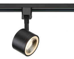TH404
LED Round Track Head 36 12W 
3000K 120V Matte Black Finish 
36 Deg Beam Angle Integrated 
Base Dimmable