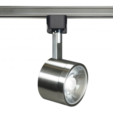 TH405
LED Round Track Head 24 12W 
3000K 120V Brushed Nickel 
Finish 24 Deg Beam Angle 
Integrated Base Dimmable
