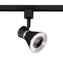 TH644
LED Cinch Track Head 36 12W 
3000K 120V Matte Black 
w/Brushed Nickel Finish 
36 Deg Beam Angle Integrated 
Base Dimmable